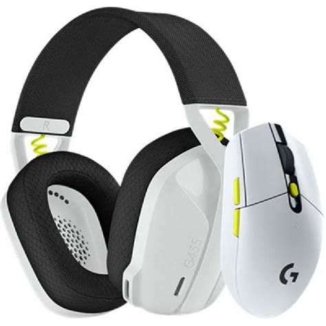 Logitech G435 LIGHTSPEED Wireless Gaming Headset - WHITE - 2.4GHZ 